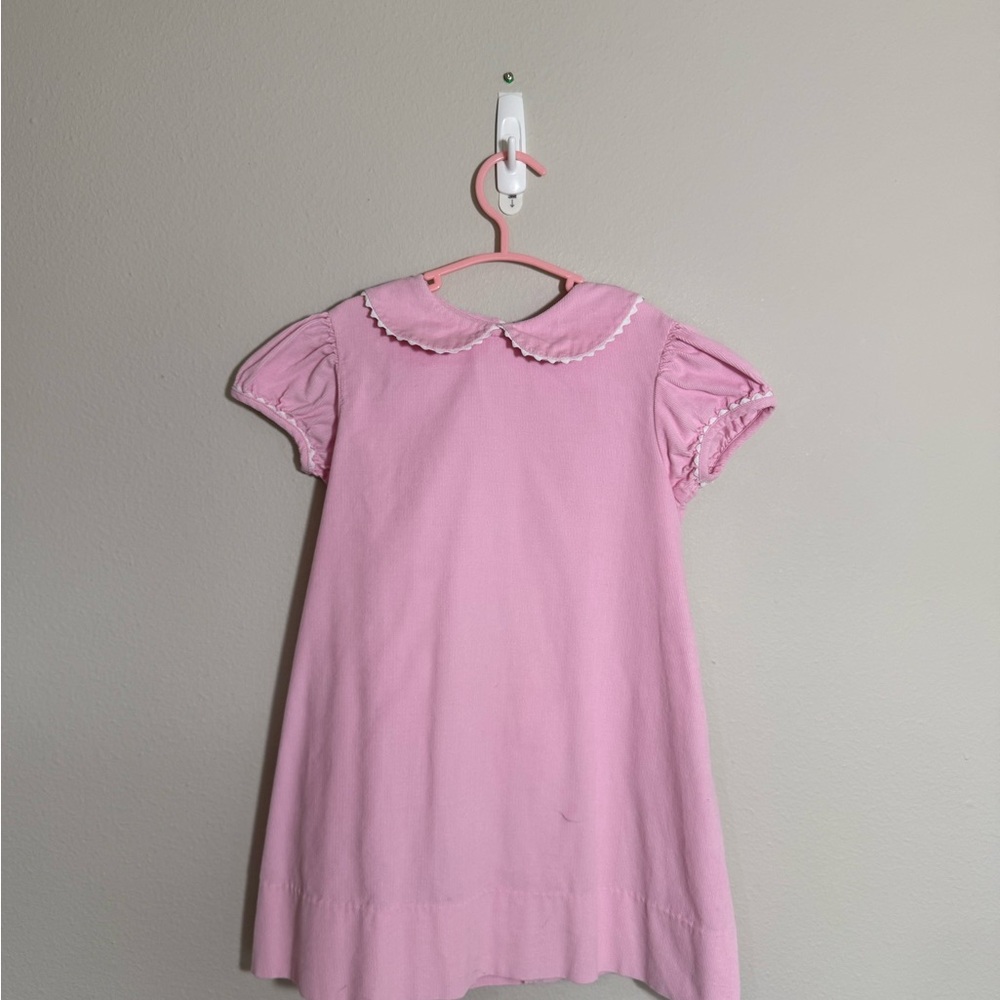 Little Girl's Pink Peter Pan Collar Dress